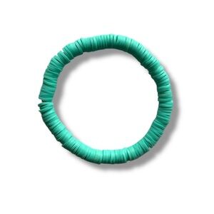 3 FOR $20 HANDCRAFTED Turquoise Clay Beaded Bracelet